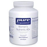 Pure Encapsulations frontal del envase mostrando la etiqueta y beneficio de soporte multivitamínico