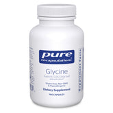 Pure Encapsulations frasco frontal mostrando glicina y pureza