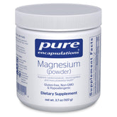 Pure Encapsulations envase frontal y limpio, muestra confianza en la pureza