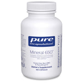 Pure Encapsulations frasco frontal mostrando diseño y cantidad, confianza y pureza