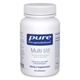 Pure Encapsulations frasco frontal mostrando marca y diseño, confianza de calidad