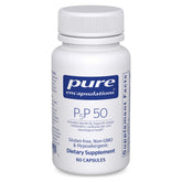 Pure Encapsulations P5P 50 envase frontal mostrando marca y beneficio energía