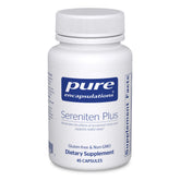 Pure Encapsulations Sereniten Plus vista frontal, envase claro para confianza