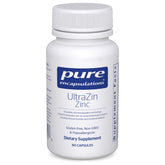 Pure Encapsulations frasco frontal mostrando 90 cápsulas y beneficio de pureza