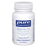 Pure Encapsulations frasco frente mostrando 120 cápsulas y claridad de dosis