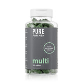 Pure for Men envase frontal mostrando la etiqueta y beneficios