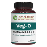 PURE NUTRITION frasco frontal mostrando etiqueta y beneficio vegetal