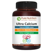 PURE NUTRITION frasco frontal del suplemento con etiqueta clara