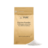 Pure Original Ingredients envase frontal de glicina 2 lb, visibilidad clara del producto y marca