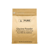 Pure Original Ingredients envase frontal con polvo de glicina, puro y claro beneficio