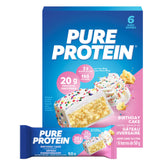 Pure Protein frente del empaque mostrando caja y conveniencia