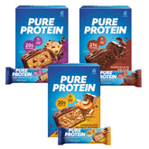 Pure Protein empaque frontal mostrando el surtido y conveniencia