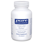Pure Encapsulations Vascular Relax envase frontal muestra fórmula y beneficio vascular