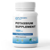 Puregen Labs frasco frontal mostrando 240 cápsulas y etiqueta clara