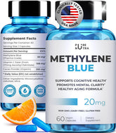 PureNutra envase frontal mostrando Methylene Blue, clarity rápida
