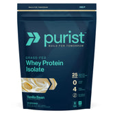PURIST envase frente mostrando marca y beneficio de proteína pura