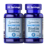 Puritan's Pride frontal del pack mostrando frascos y beneficio de suministro prolongado
