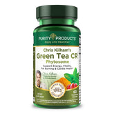 Purity Products frasco frontal del té verde CR mostrando etiqueta y tamaño