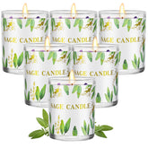 PVUELE vista frontal del pack mostrando seis velas, ideal para regalo