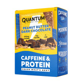 Quantum Energy Squares empaque frontal mostrando sabor y certificaciones, conveniencia inmediata