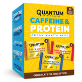 Quantum Energy Squares frontal del pack mostrando variedad y conveniencia
