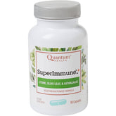 Quantum Super Immune Plus Lysine frasco frontal que muestra 90 vegicaps para apoyo inmune