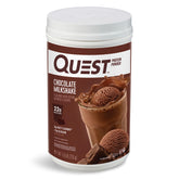 Envase Quest Chocolate Milkshake frente mostrando 24 porciones y beneficio alto en proteína