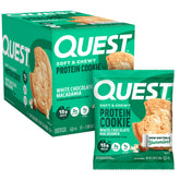 Quest galleta frente del empaque mostrando aporte proteico y beneficios