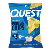 Quest paquete frontal mostrando 12 unidades ideal para snacks altos en proteína