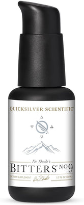 Quicksilver botella frontal mostrando etiqueta y volumen 50 ml para dosificación rápida