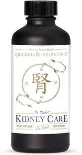 Quicksilver Scientific bottle frontal mostrando el envase y beneficio de soporte renal
