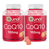 Qunol paquete frontal mostrando gominolas y beneficio conveniencia