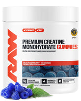 RAW envase frontal mostrando 120 gominolas y conveniencia