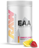 RAW envase frontal con sabor Strawberry Lemonade mostrando diseño y cantidad