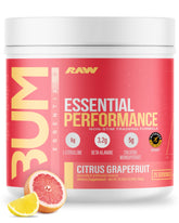 RAW envase frontal Citrus Grapefruit mostrando marca y beneficio de fuerza