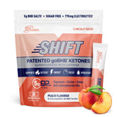 Real Ketones empaque frontal que muestra 30 sobres y beneficios