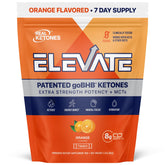 Real Ketones paquete frontal mostrando sobres y beneficio energía rápida