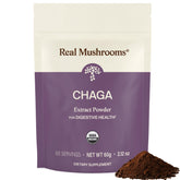 Real Mushrooms frasco frontal mostrando empaque y calidad orgánica
