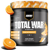 REDCON1 bote frontal Total War mostrando marca y sabor Orange Crush, ideal para energía