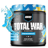 REDCON1 envase frontal Total War mostrando marca y sabor Blue Lemonade, atractivo visual