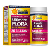 Renew Life frasco frontal mostrando etiqueta clara y confianza