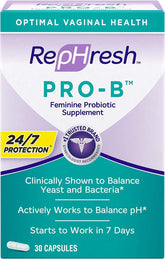 Rephresh Pro-B frente del empaque mostrando unidad y beneficios