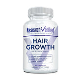 Research Verified envase frontal mostrando 180 cápsulas y beneficio de suministro trimestral