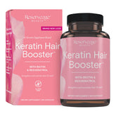 Reserveage Beauty mostrando el frente del envase con beneficio de soporte capilar
