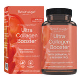 Reserveage Nutrition frasco frontal del Ultra Collagen Booster mostrando el envase y cantidad
