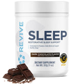 Revive envase frente mostrando sabor chocolate y beneficio descanso relajante