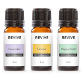 REVIVEEO frontal del kit Top 3 mostrando frascos y beneficios claros