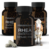 RHEASILVIA envase frontal Rhea con diseño y beneficio claridad