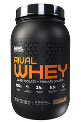 RIVAL NUTRITION envase frontal mostrando producto y sabor Rich Chocolate