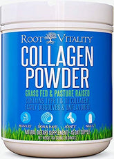 Root Vitality envase frontal del colágeno, claridad y confianza